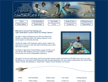 Tablet Screenshot of cancunflatsfishing.com